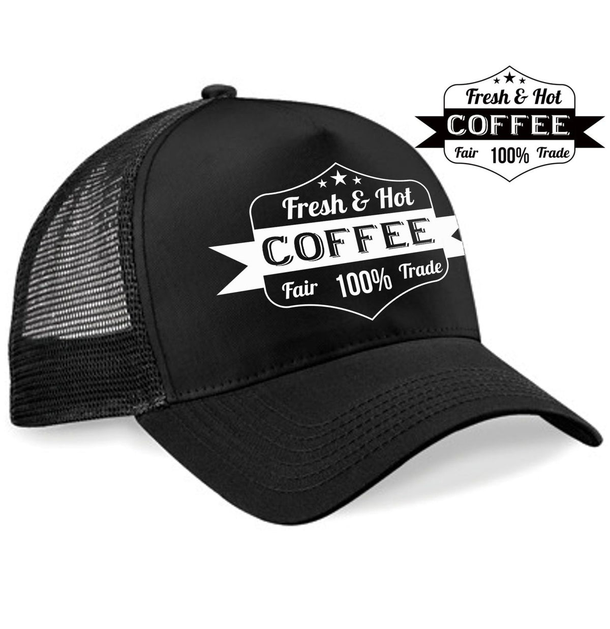 Trucker Cap Coffee black Edition - Hellmotors
