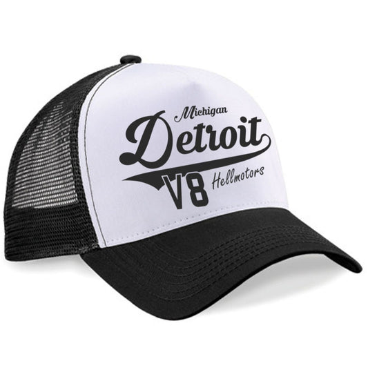 Trucker Cap Detroit V8 farbig - Hellmotors