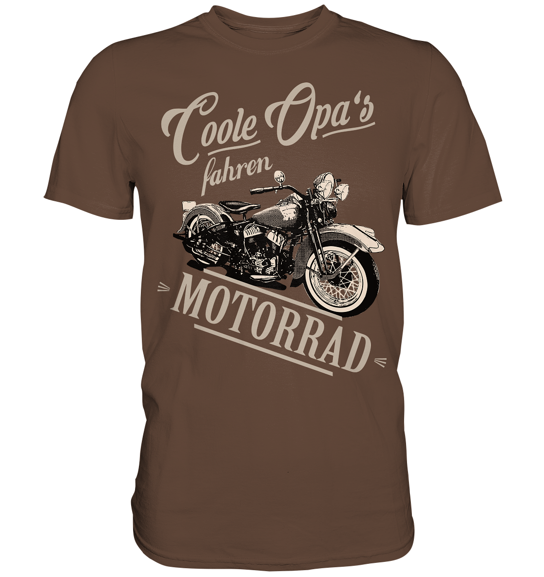 Coole Opas fahren Motorrad - Herren Shirt