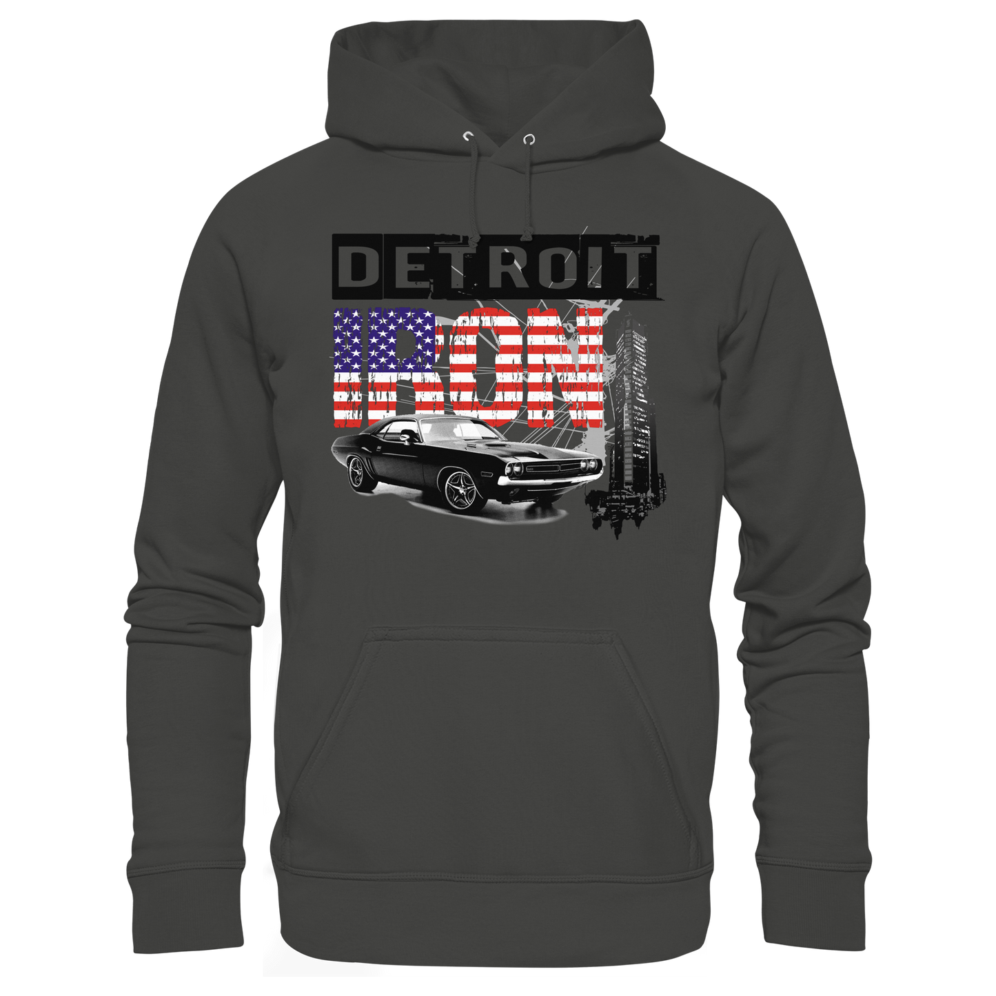 Muscle Car Hoodie Detroit – Vintage US Car Hoodie| HELLMOTORS