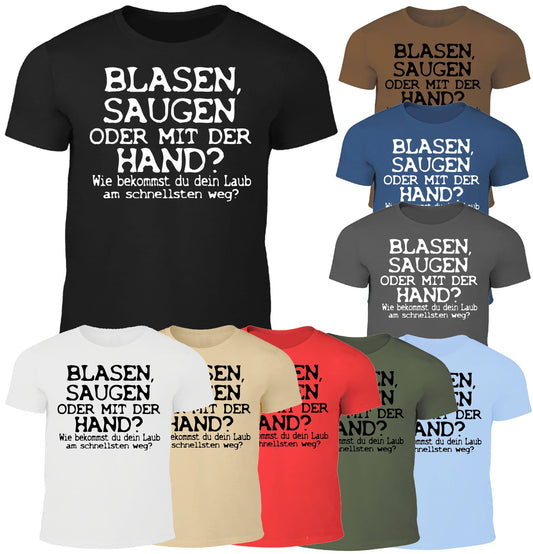 Blasen, Saugen oder mit der Hand - Fun Herren Shirt