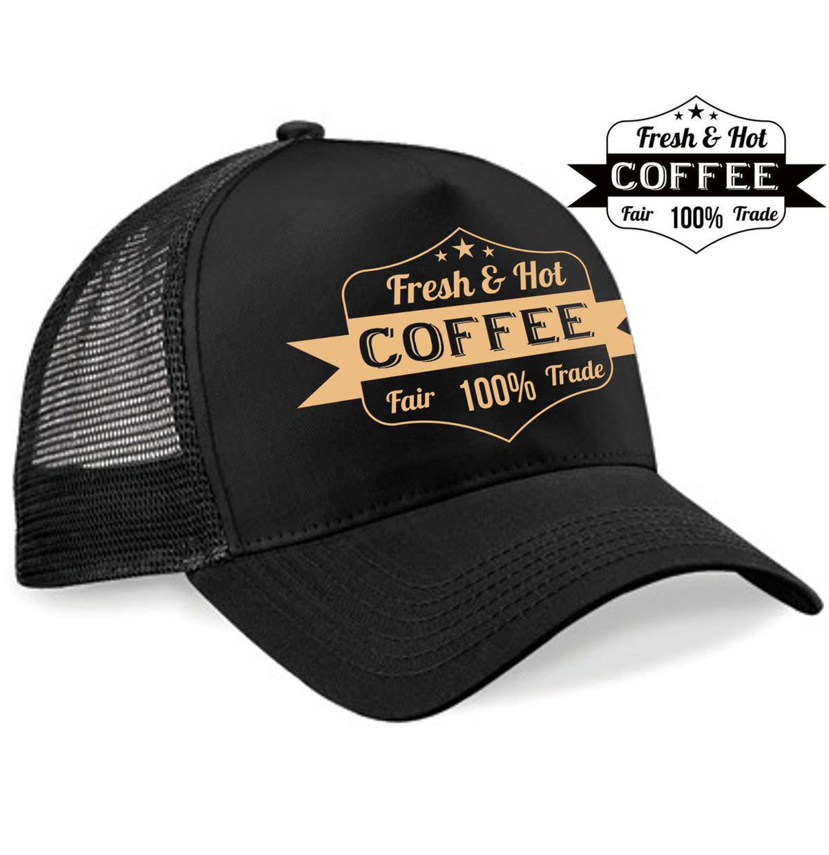 Trucker Cap Coffee black Edition - Hellmotors
