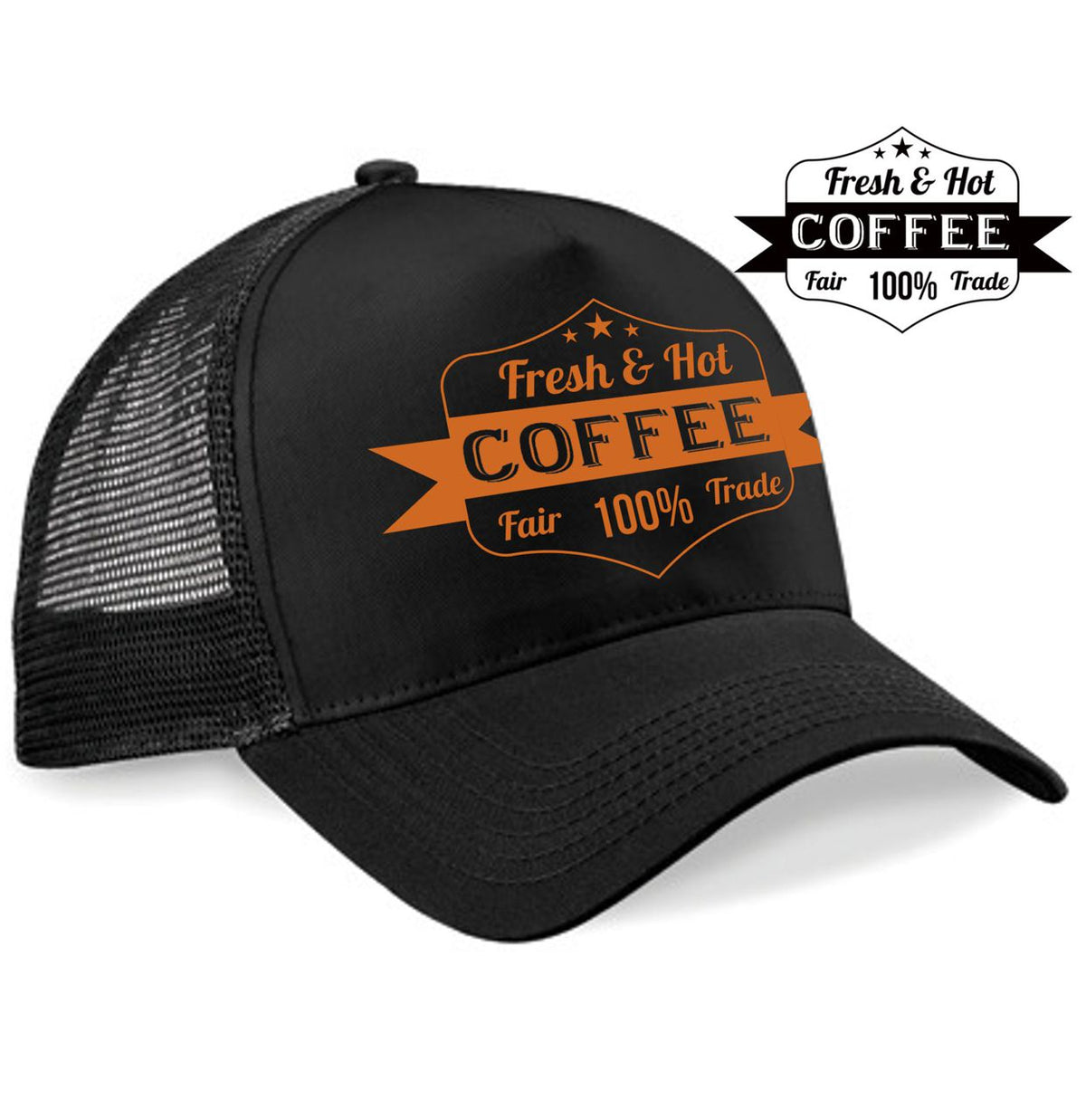 Trucker Cap Coffee black Edition - Hellmotors
