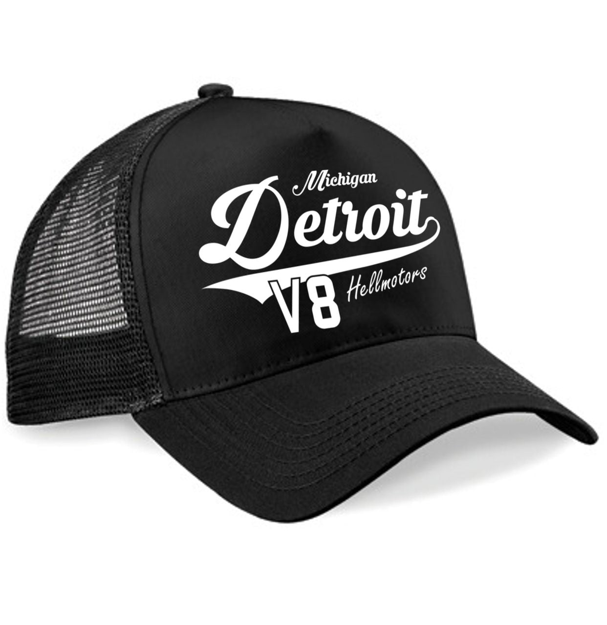 Trucker Cap Detroit V8 schwarz