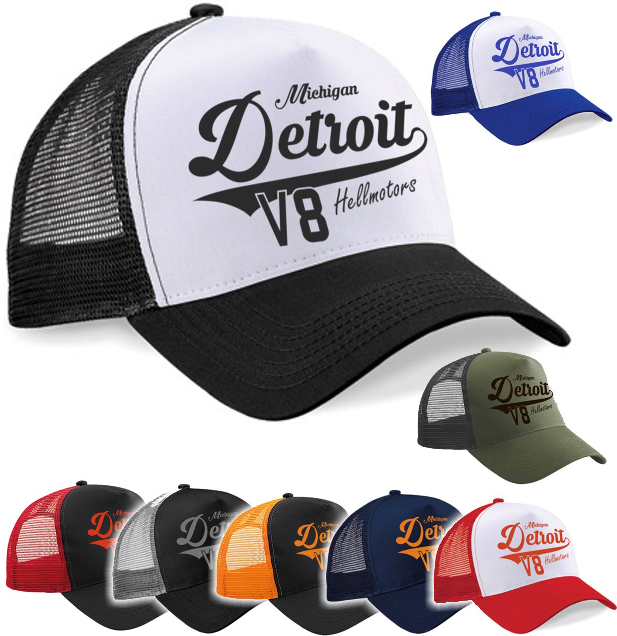 Trucker Cap Detroit V8 (Kopie)