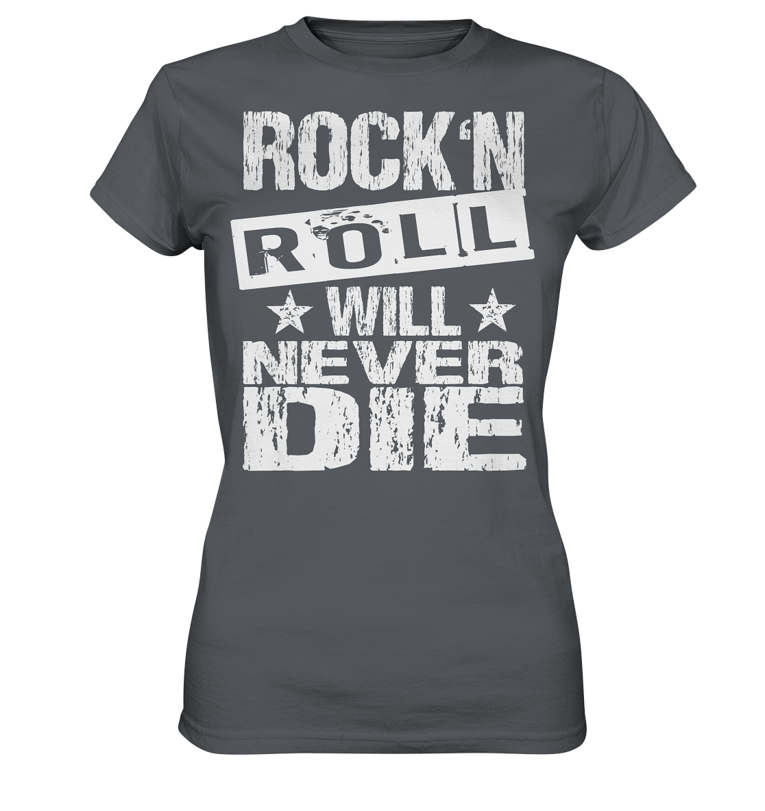 Rock n Roll will never die - Ladies Shirt