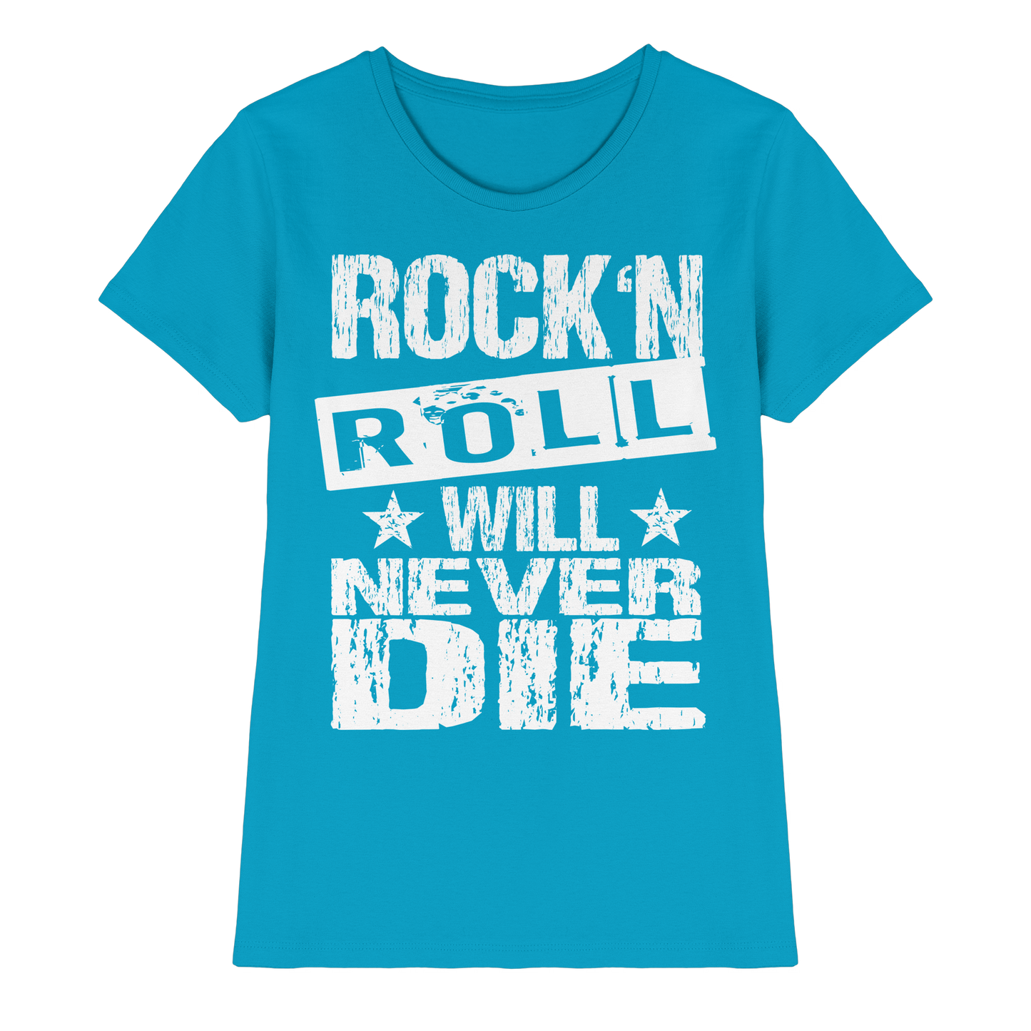 Rock n Roll will never die - Ladies Premium Shirt