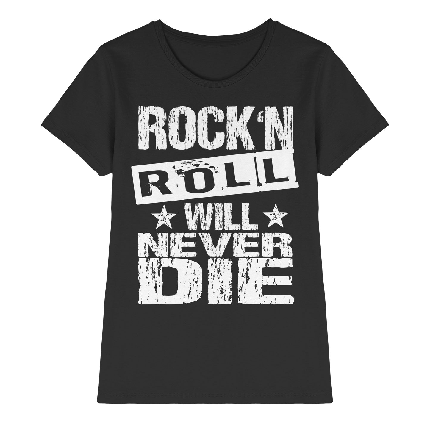 Rock n Roll will never die - Ladies Premium Shirt