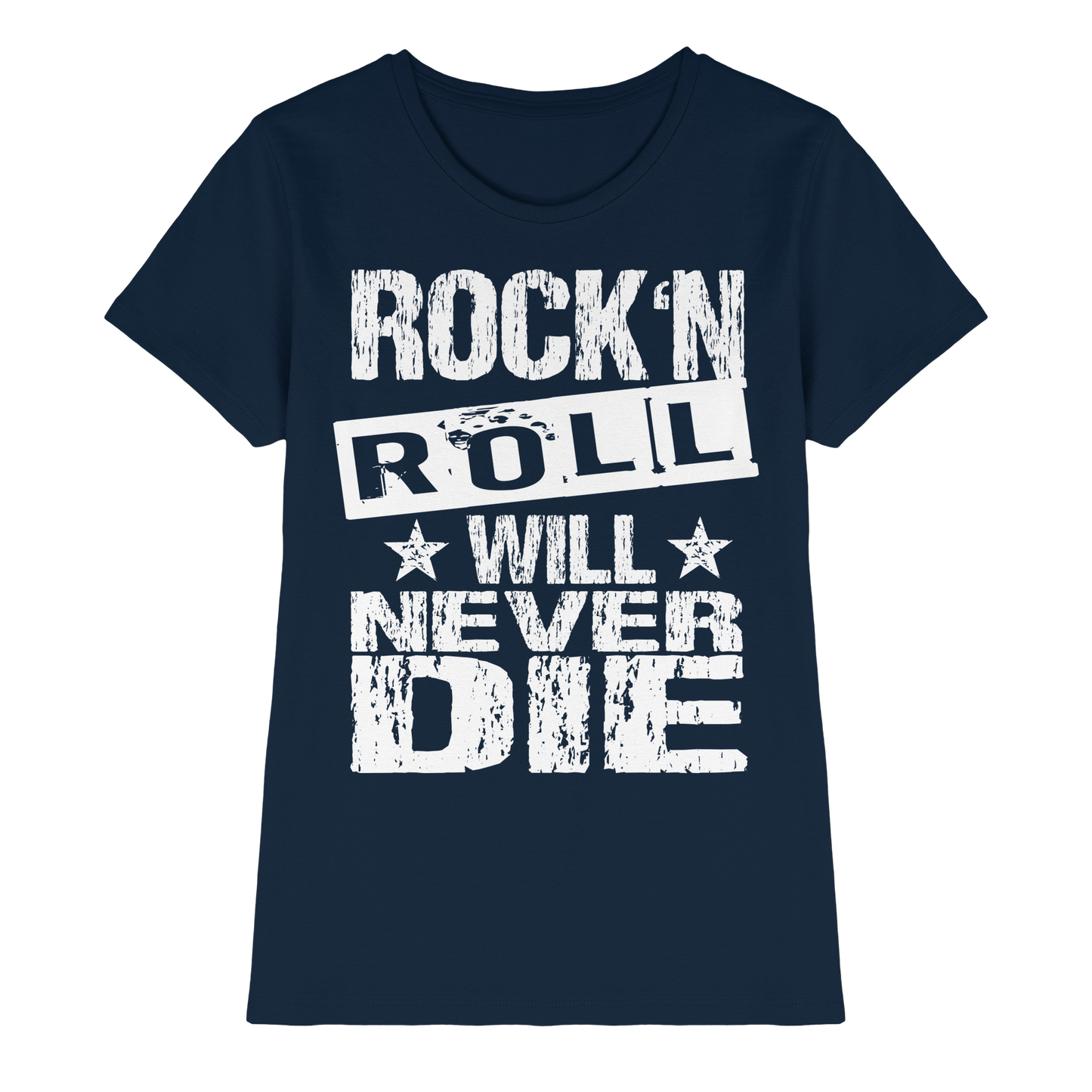 Rock n Roll will never die - Ladies Premium Shirt