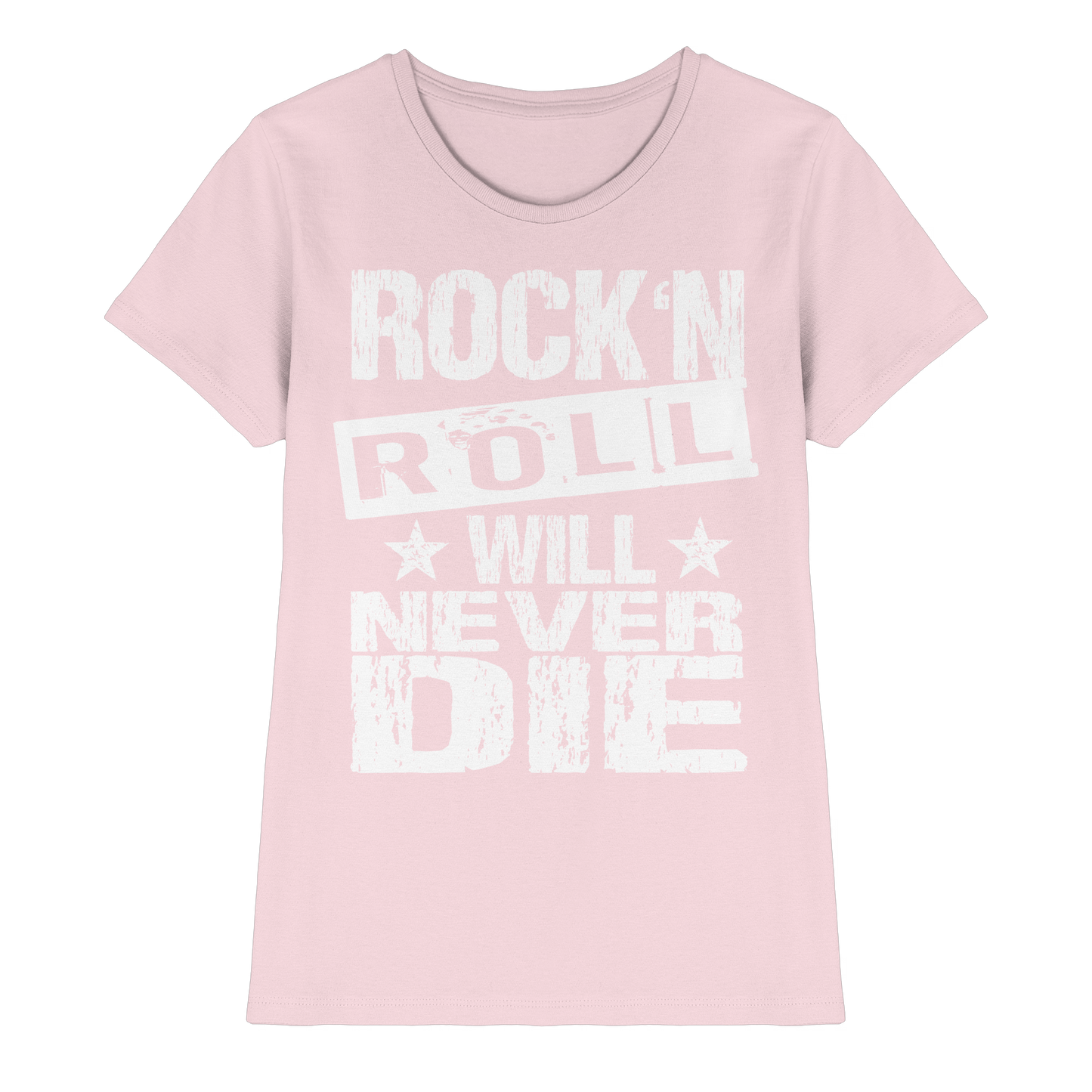 Rock n Roll will never die - Ladies Premium Shirt