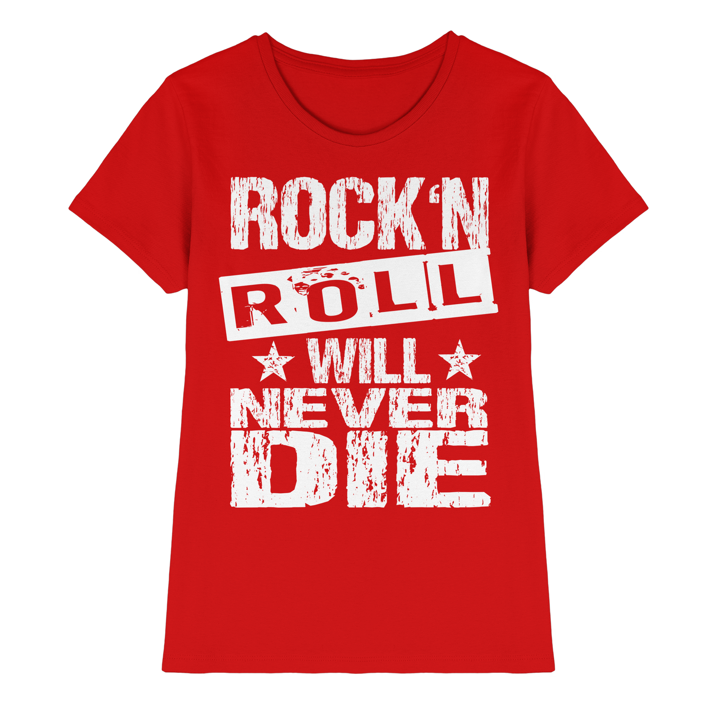 Rock n Roll will never die - Ladies Premium Shirt