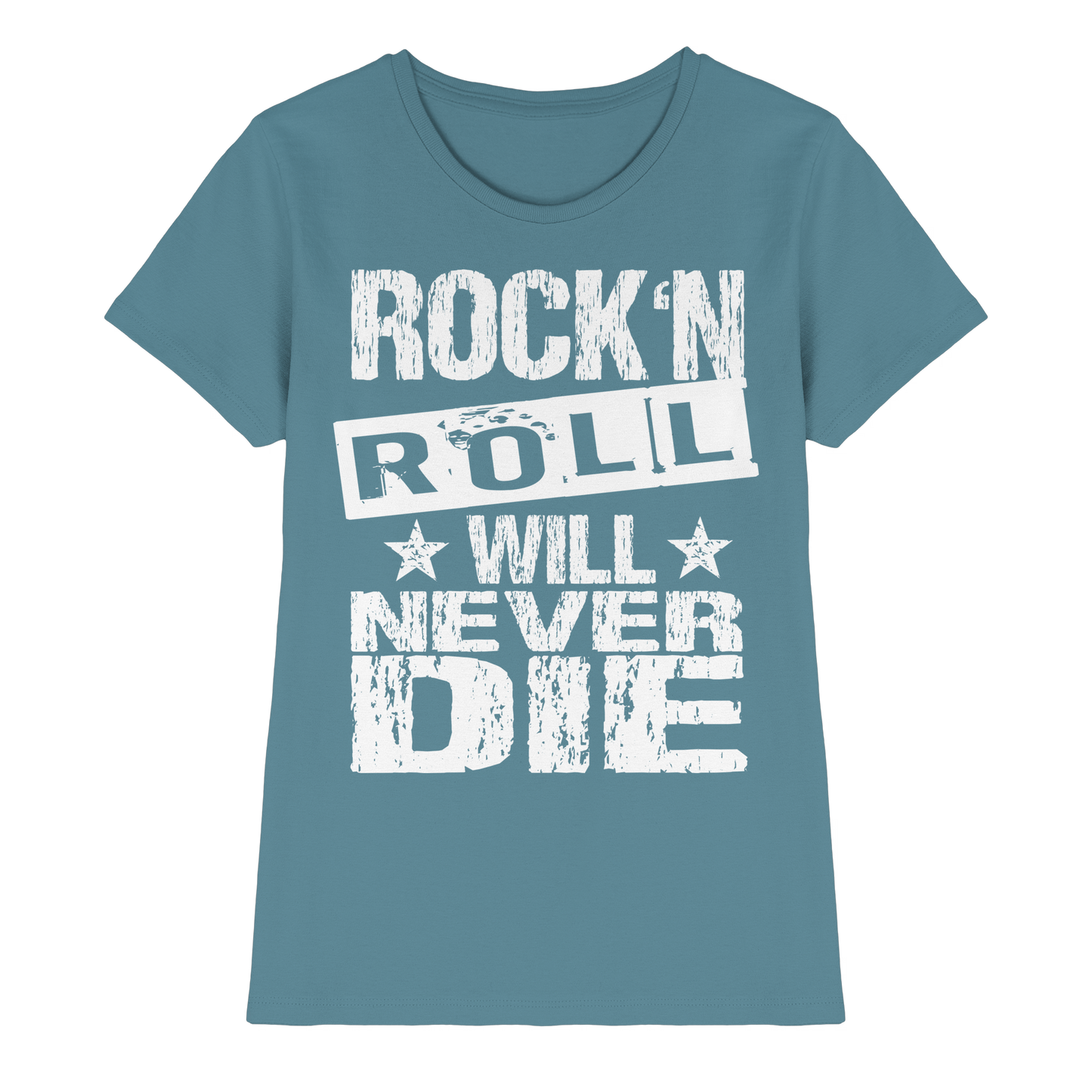 Rock n Roll will never die - Ladies Premium Shirt