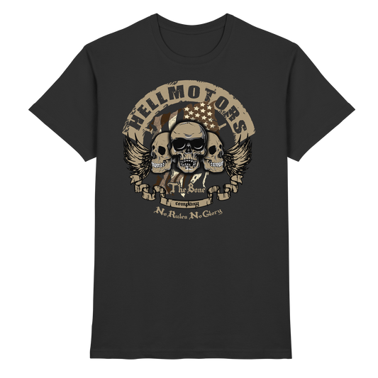Skull Biker T-Shirt – Vintage Motorcycle Shirt | HELLMOTORS