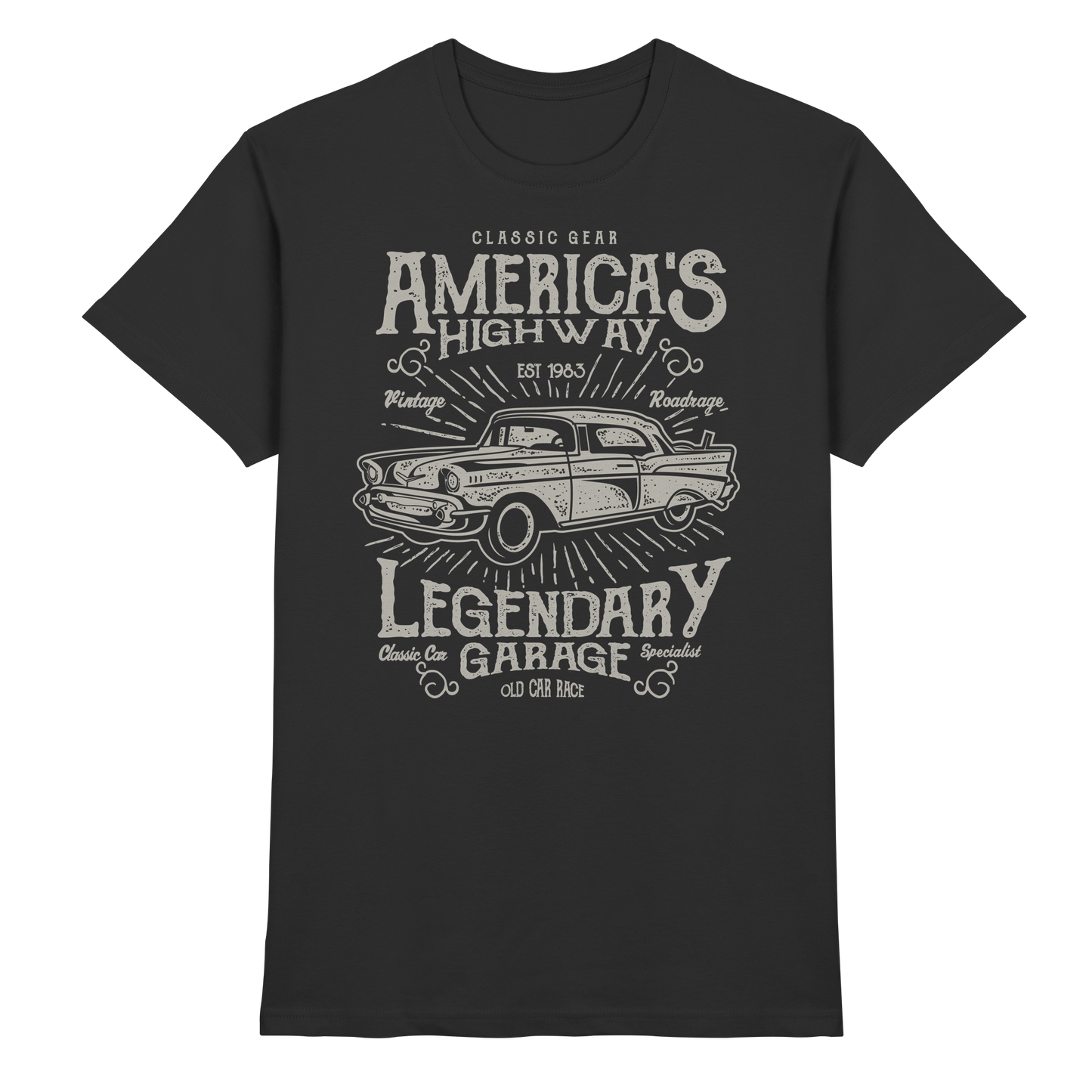 Americas Highway Legendary Garage - Premium Shirt