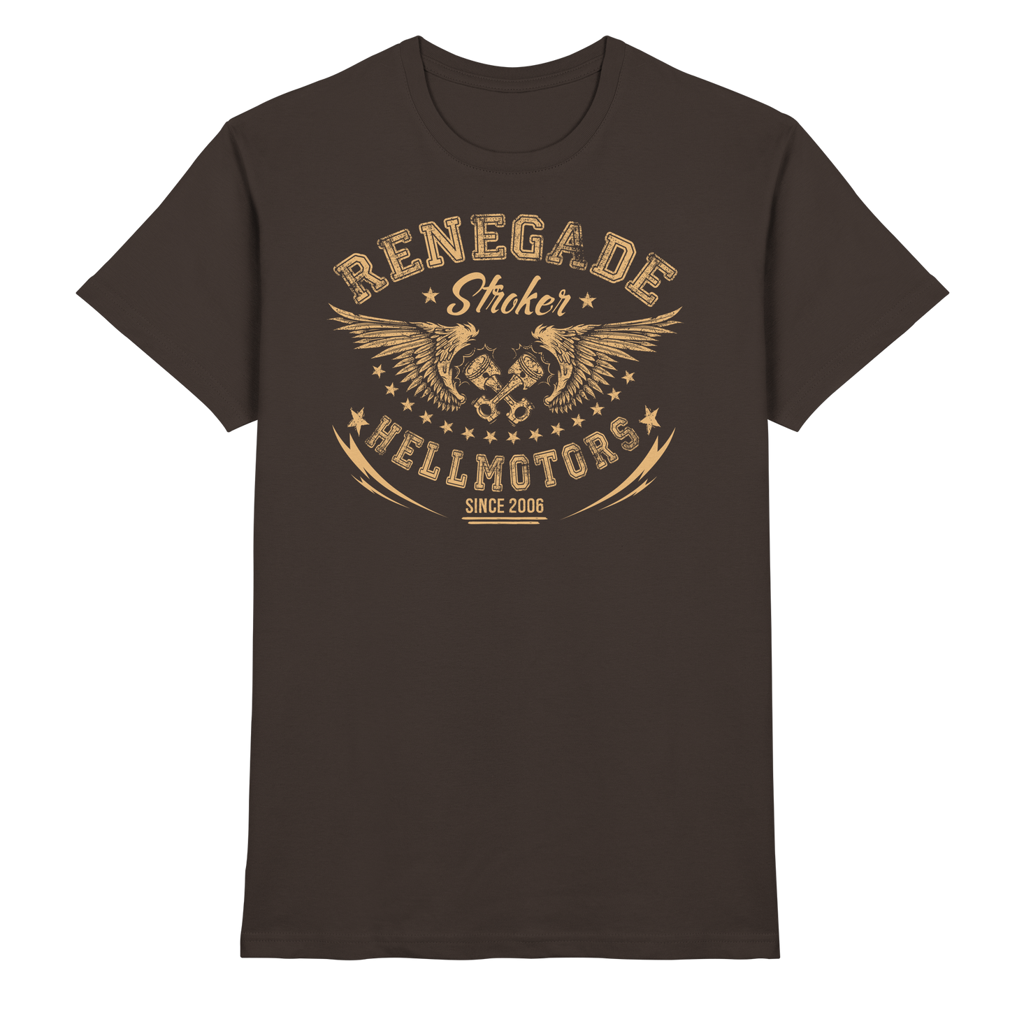 Renegade Herren Oldschool Biker USCar T-Shirt Rocknroll - Premium Shirt