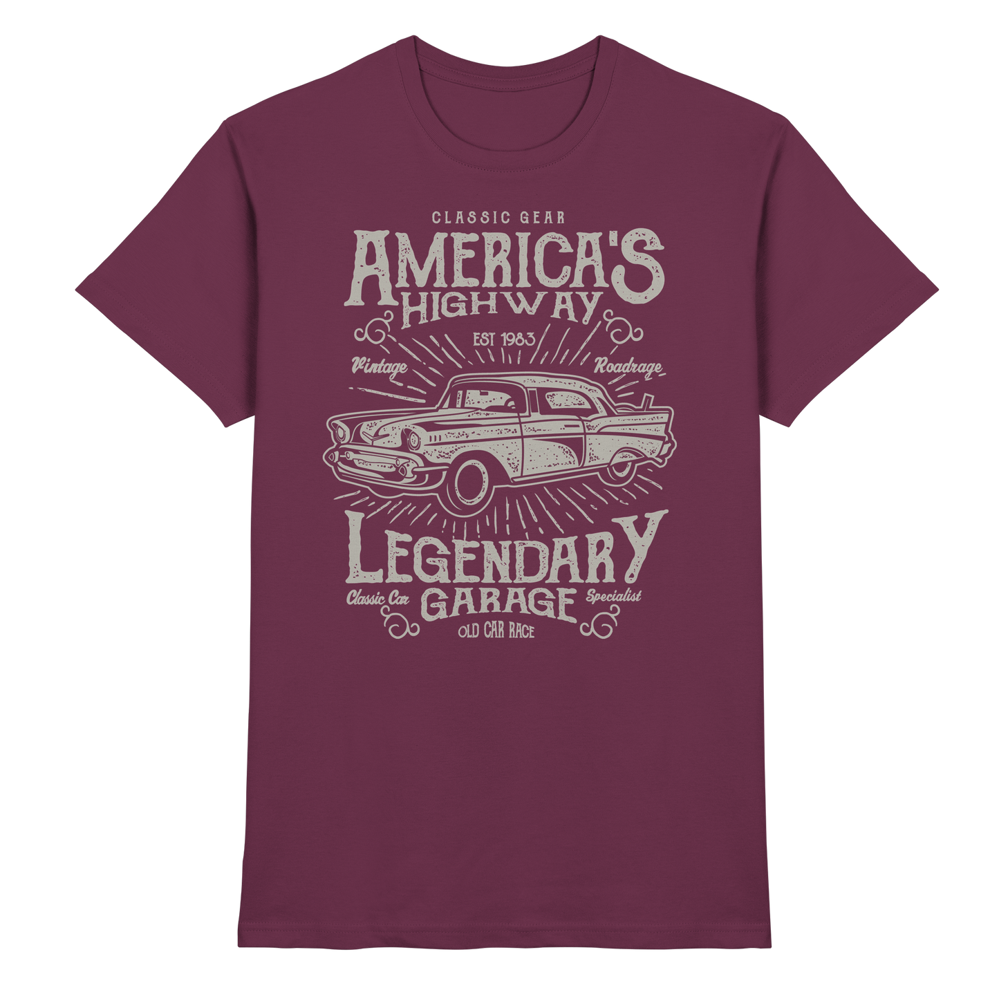 Americas Highway Legendary Garage - Premium Shirt