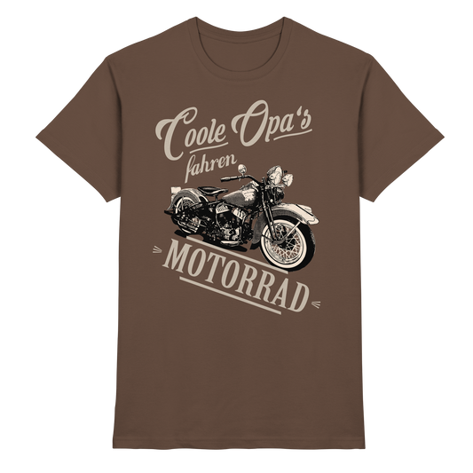 Coole Opas fahren Motorrad - Premium Shirt