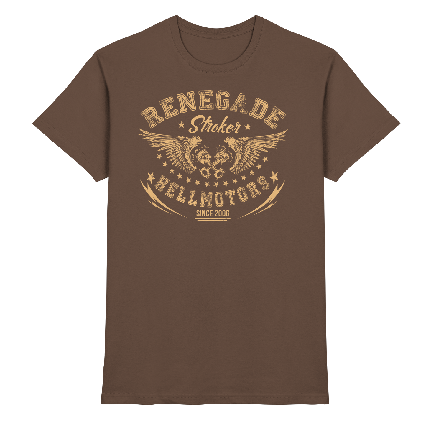 Renegade Herren Oldschool Biker USCar T-Shirt Rocknroll - Premium Shirt