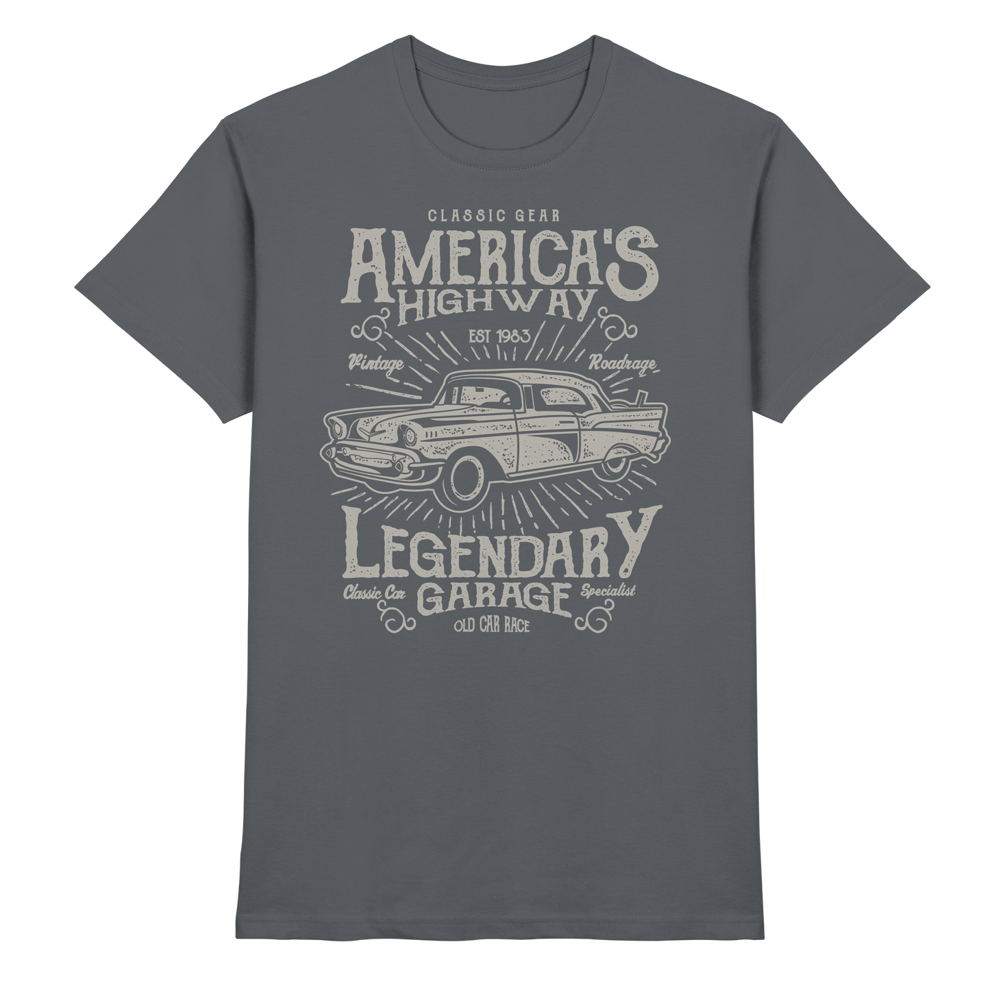 Americas Highway Legendary Garage - Premium Shirt