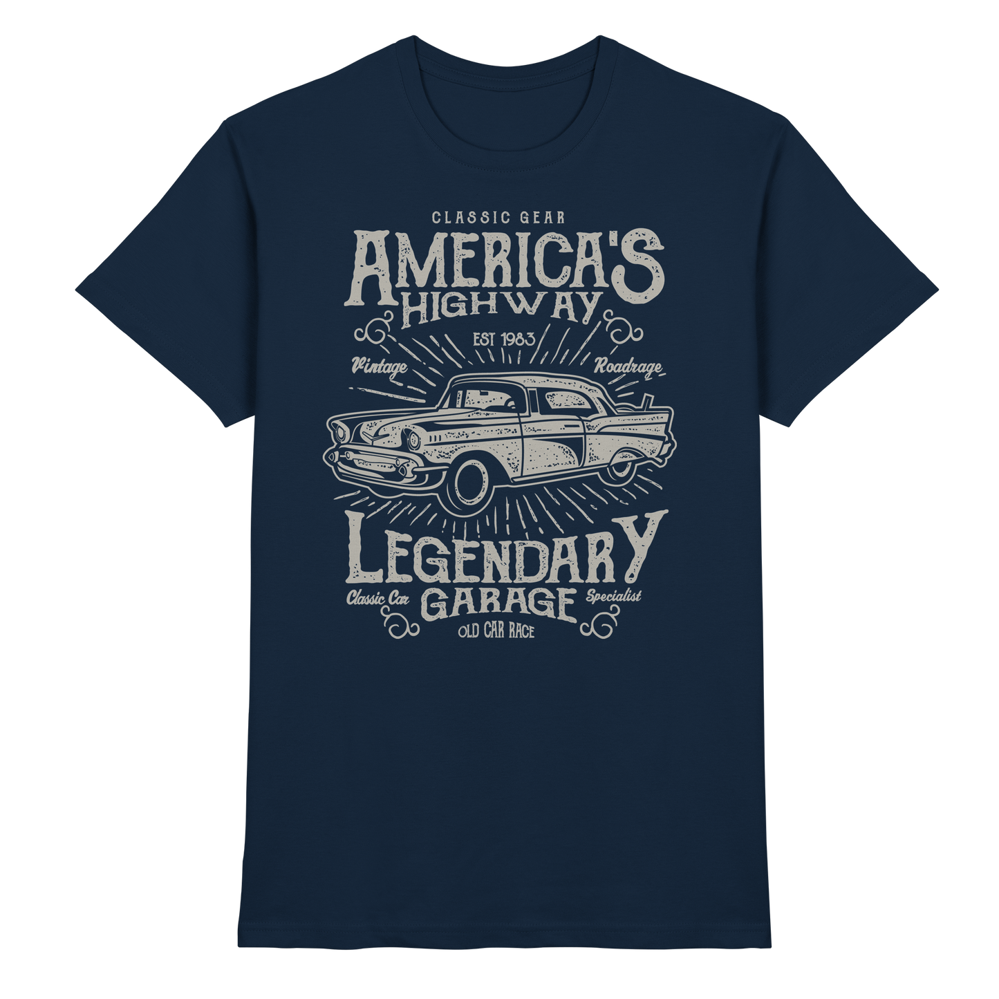Americas Highway Legendary Garage - Premium Shirt