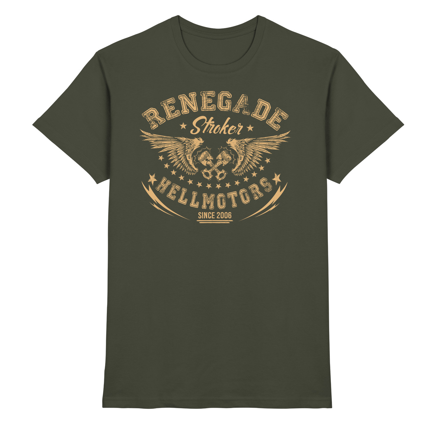 Renegade Herren Oldschool Biker USCar T-Shirt Rocknroll - Premium Shirt
