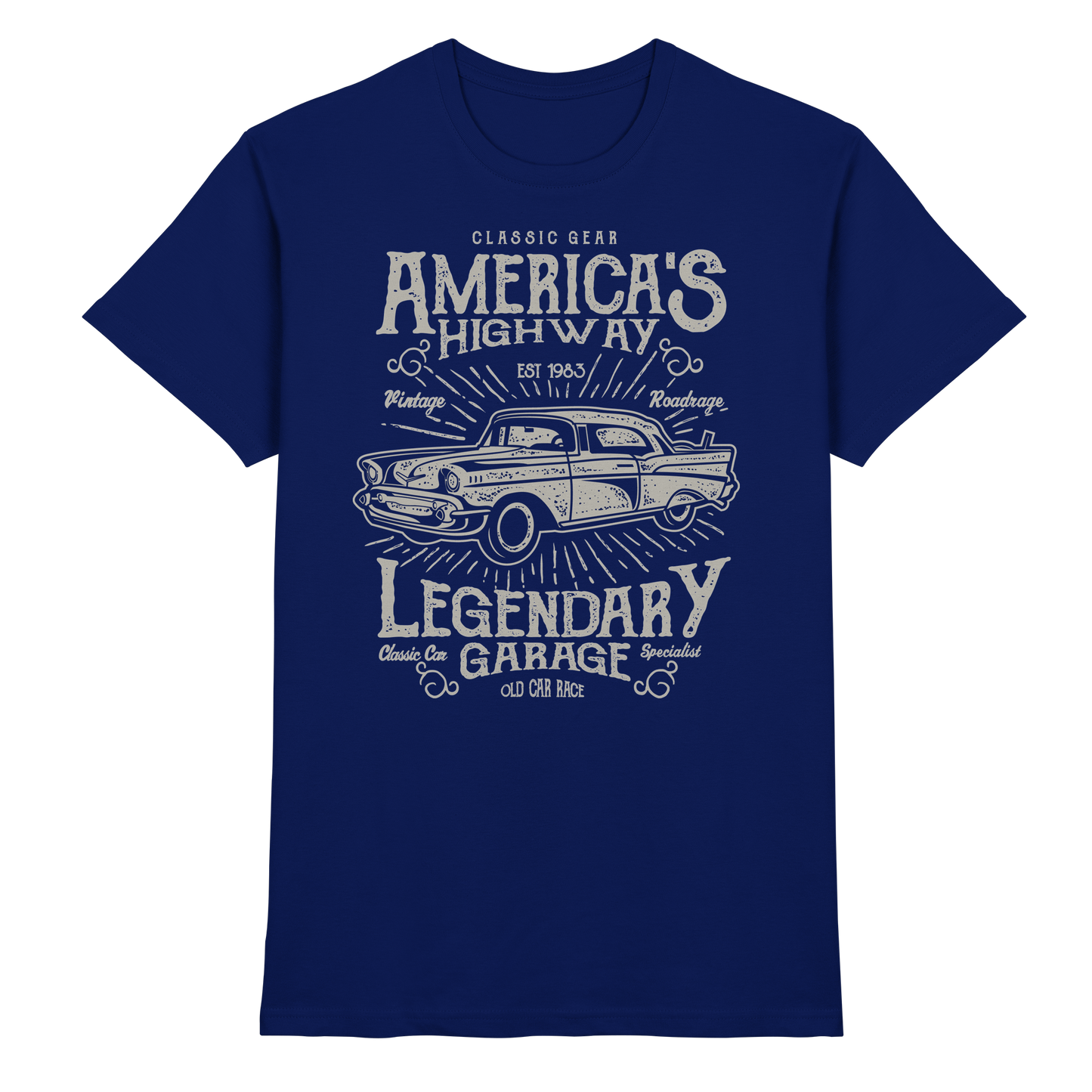 Americas Highway Legendary Garage - Premium Shirt