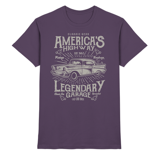 Americas Highway Legendary Garage - Premium Shirt