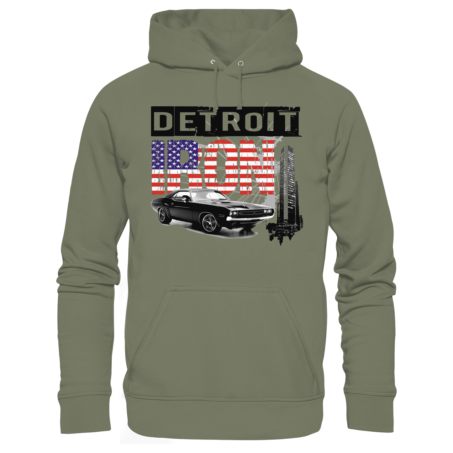 Muscle Car Hoodie Detroit – Vintage US Car Hoodie| HELLMOTORS