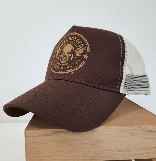 Metal Skull Trucker Cap chocolate